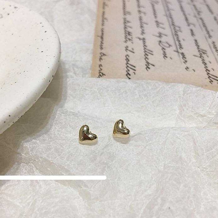 Women The Korean Fashion Earrings | Mini Love Heart-Shaped Earrings