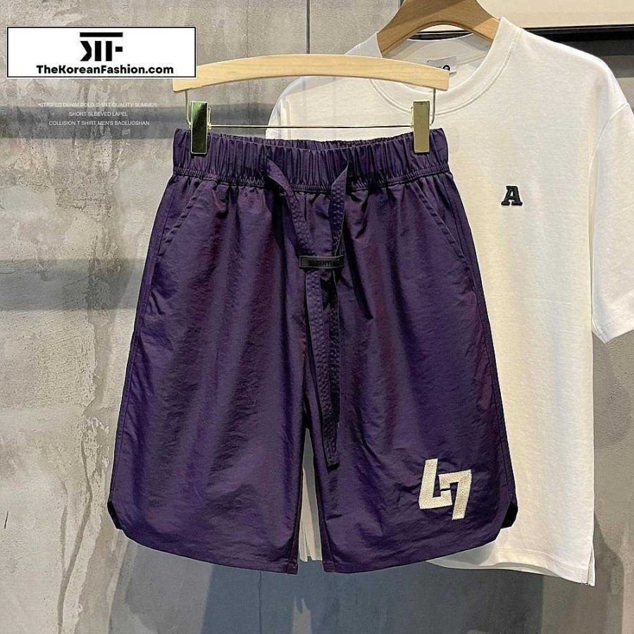 Clothing The Korean Fashion Shorts | Drawstring Thin Breathable Sport Shorts