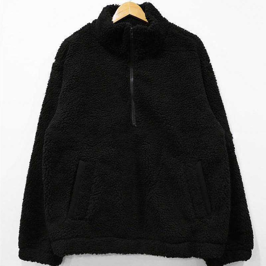 Clothing The Korean Fashion | Polar Fleece Lapel Pullover