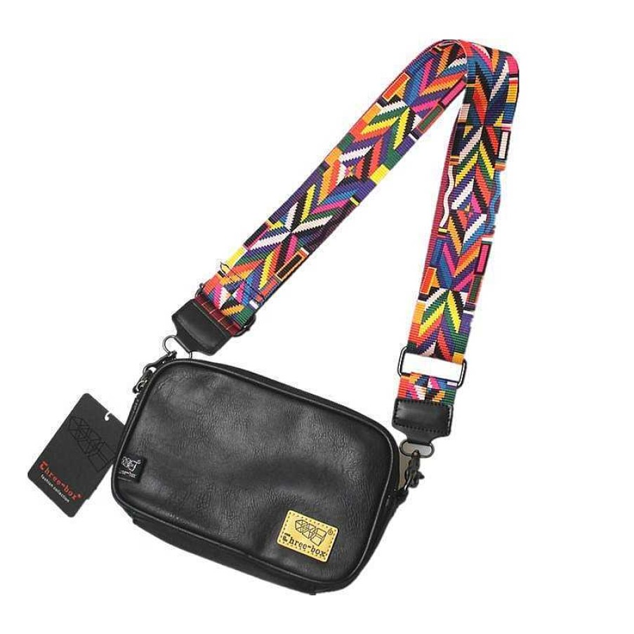 Accs & Bags & Shoes The Korean Fashion | Color Shoulder Strap Messenger Bag Black