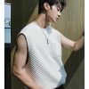 Clothing The Korean Fashion | Waffle Sleeveless Vest