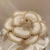 Women The Korean Fashion Necklaces | Pearl Camellia Brooch