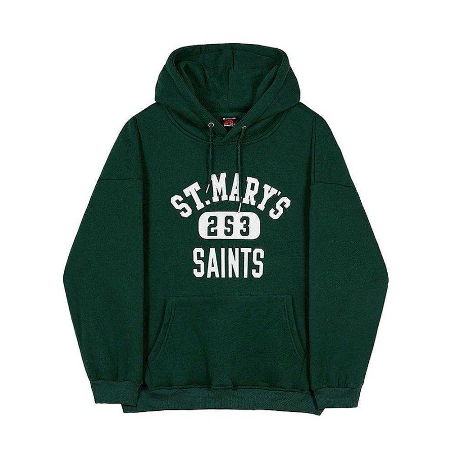 Clothing The Korean Fashion | Velvet Hooded Sweatshirt Green