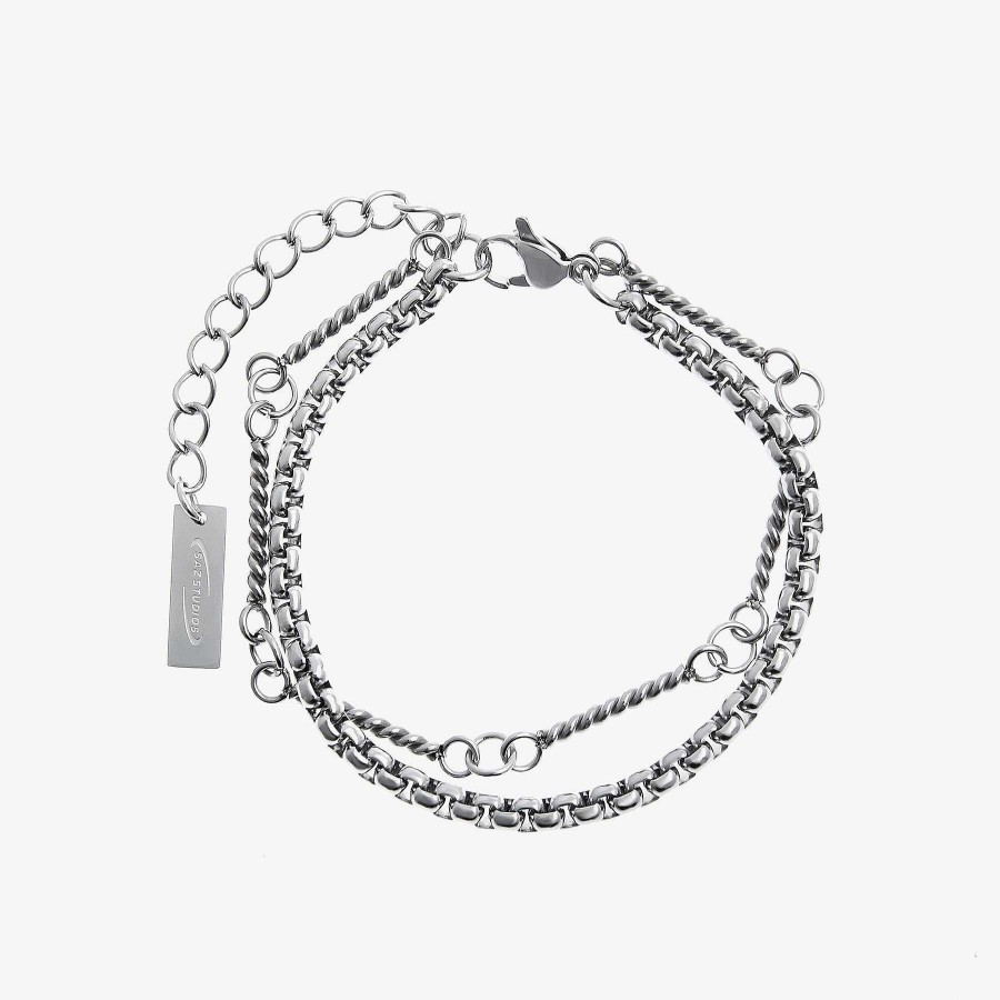 Accs & Bags & Shoes The Korean Fashion | Double-Layer Titanium Bracelet