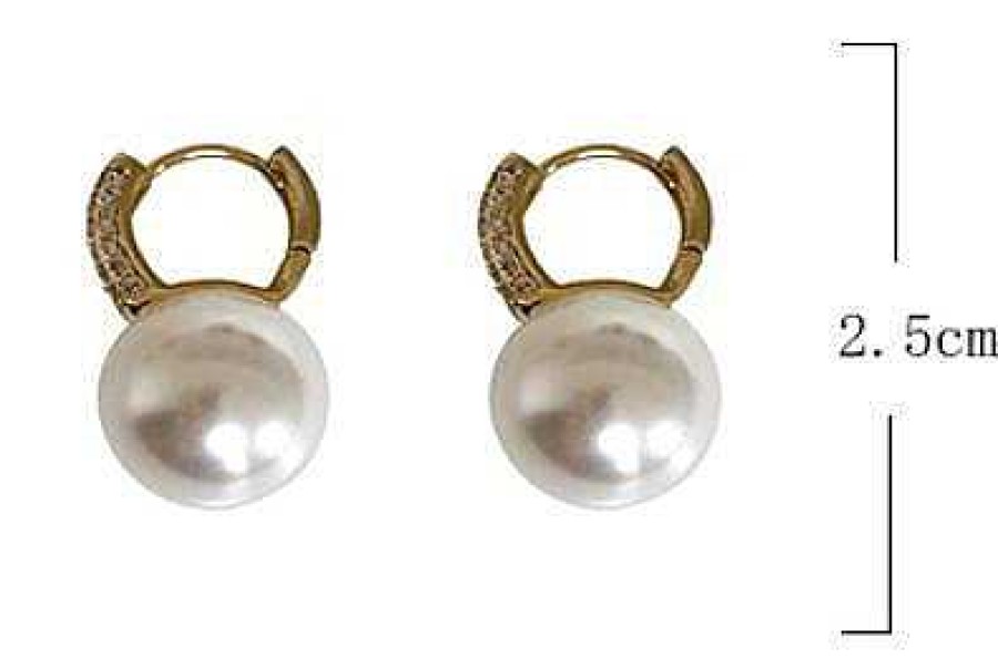 Women The Korean Fashion Earrings | Rhinestone Earrings Pearl