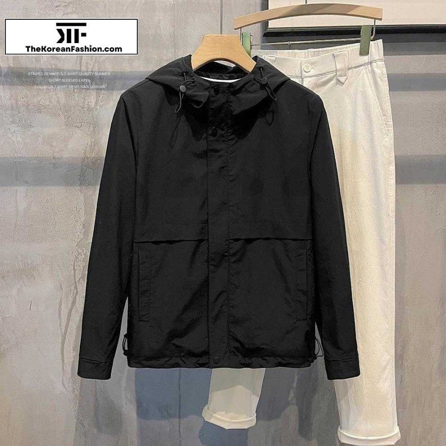 Casual Style Clothes The Korean Fashion | Hooded Slim-Fit Zipper Jacket