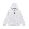 Clothing The Korean Fashion | Letter Embroidery Fleece Hooded Sweatshirt