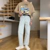 Clothing The Korean Fashion Jeans | Straight Cropped Jeans Photo Color