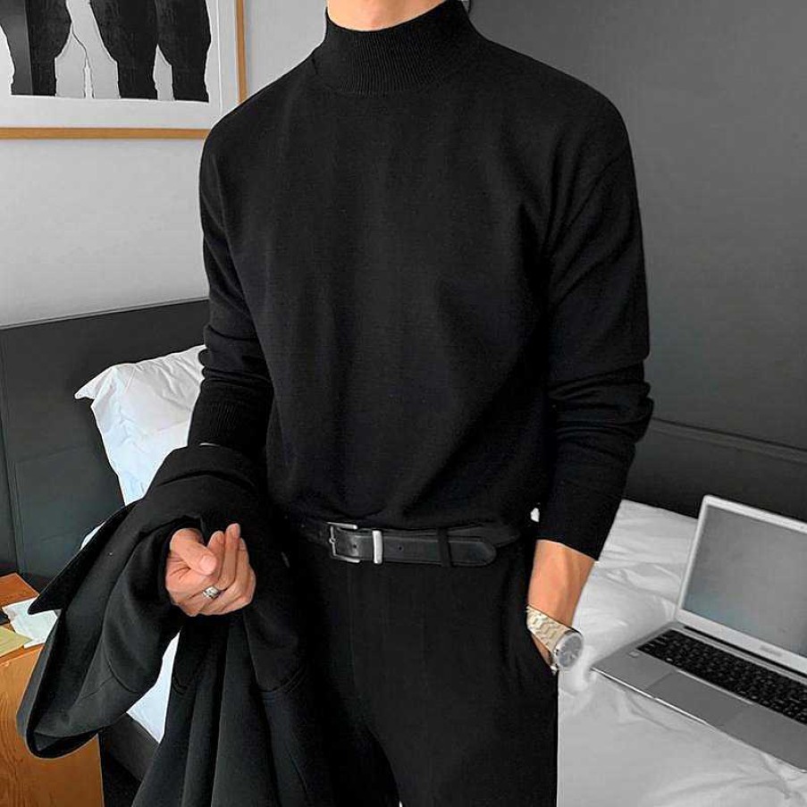 Clothing The Korean Fashion | Half Turtleneck Bottoming Shirt