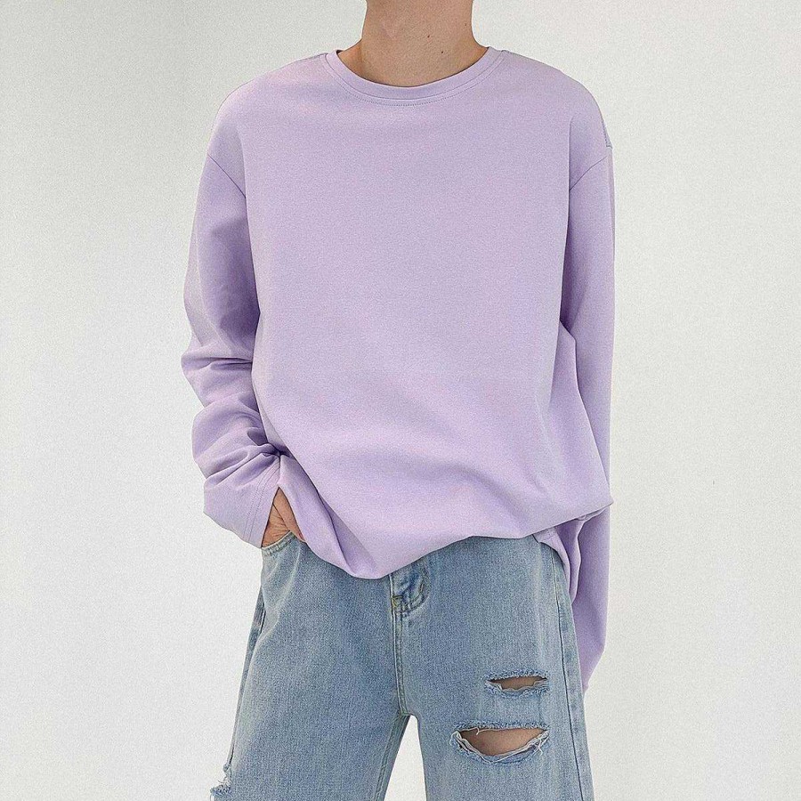 Clothing The Korean Fashion | Casual Cotton Round Neck Shirt