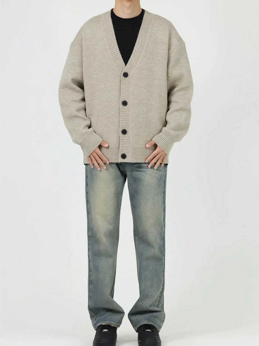 Clothing The Korean Fashion Slim Fit | Wool Versatile Cardigan Sweater