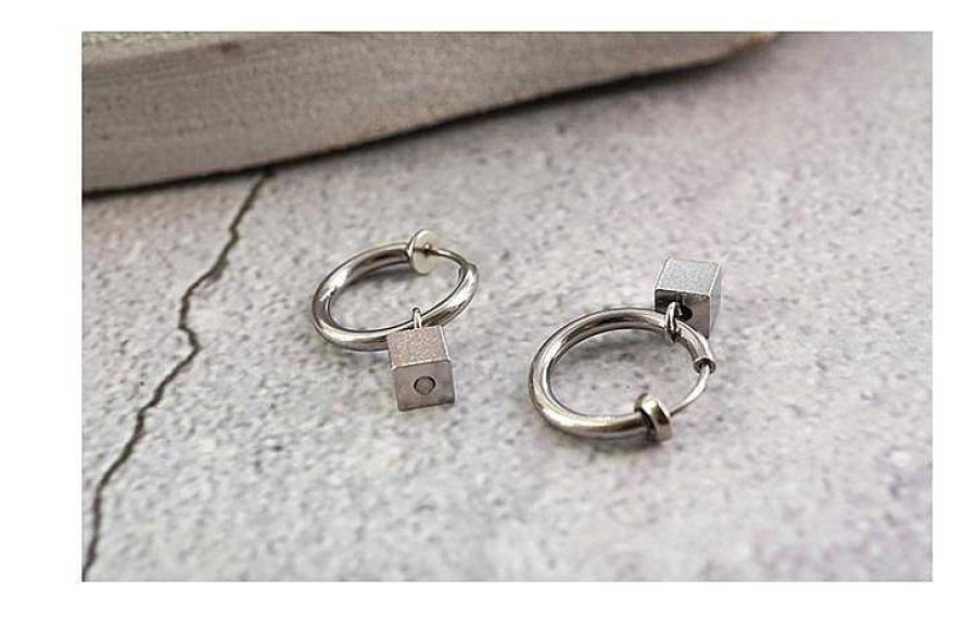 Women The Korean Fashion Earrings | Square Cube Earrings