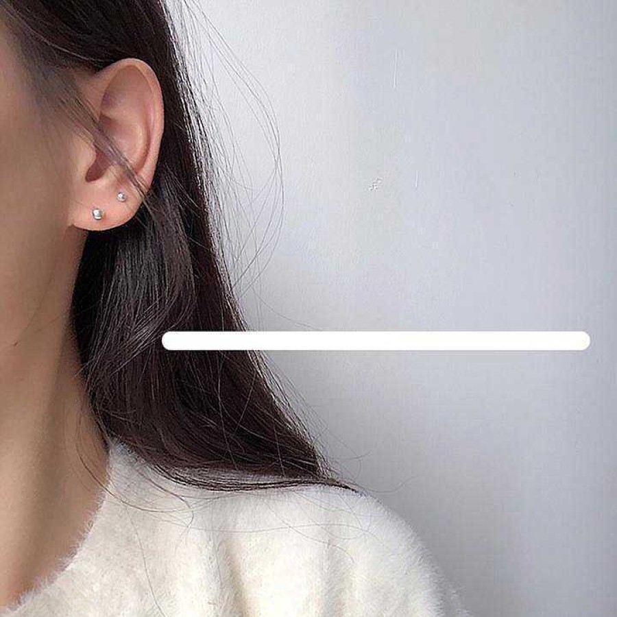 Women The Korean Fashion Earrings | Sterling Silver Small Earrings