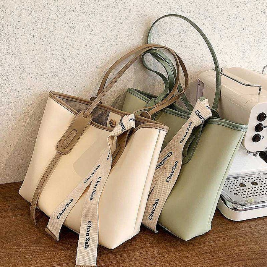 Women The Korean Fashion | Faux Leather Tote Bag