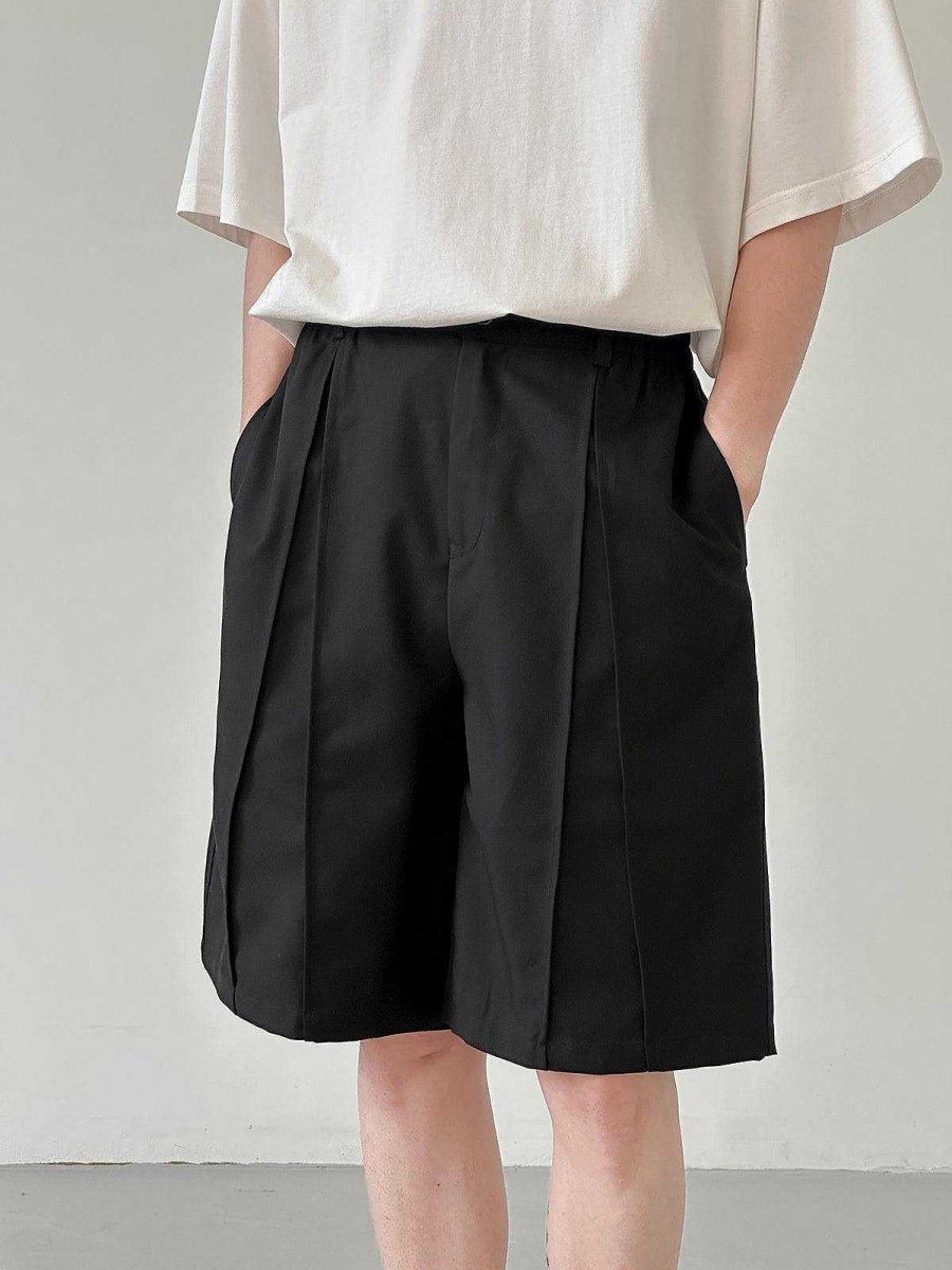 Clothing The Korean Fashion Shorts | Elastic Waist Pleated Shorts