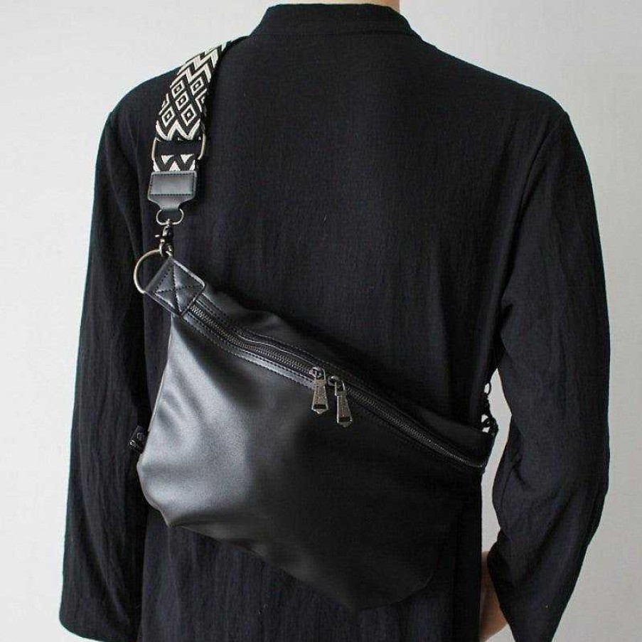 Accs & Bags & Shoes The Korean Fashion | Black Crossbody Chest Bag