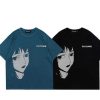 Clothing The Korean Fashion | Cartoon Anime Printing Short-Sleeved T-Shirt