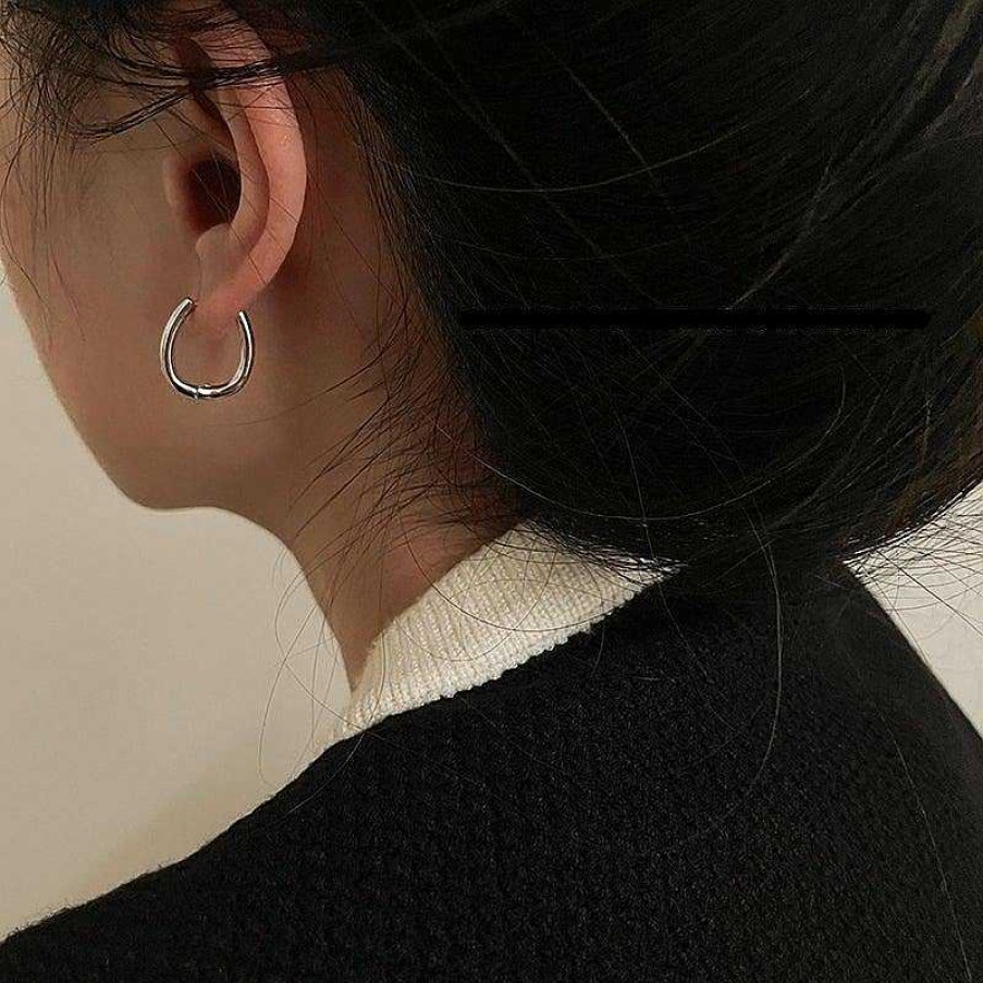 Women The Korean Fashion Earrings | Retro Hoop Earrings