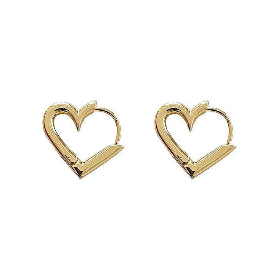 Women The Korean Fashion Earrings | Hollow Heart Shaped Earrings