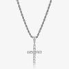 Accs & Bags & Shoes The Korean Fashion | Zircon Cross Pendant Necklace Silver