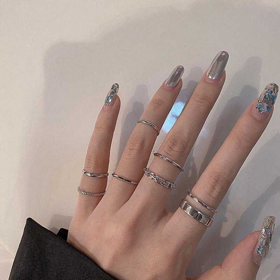 Women The Korean Fashion Rings | Simple Rings Sets