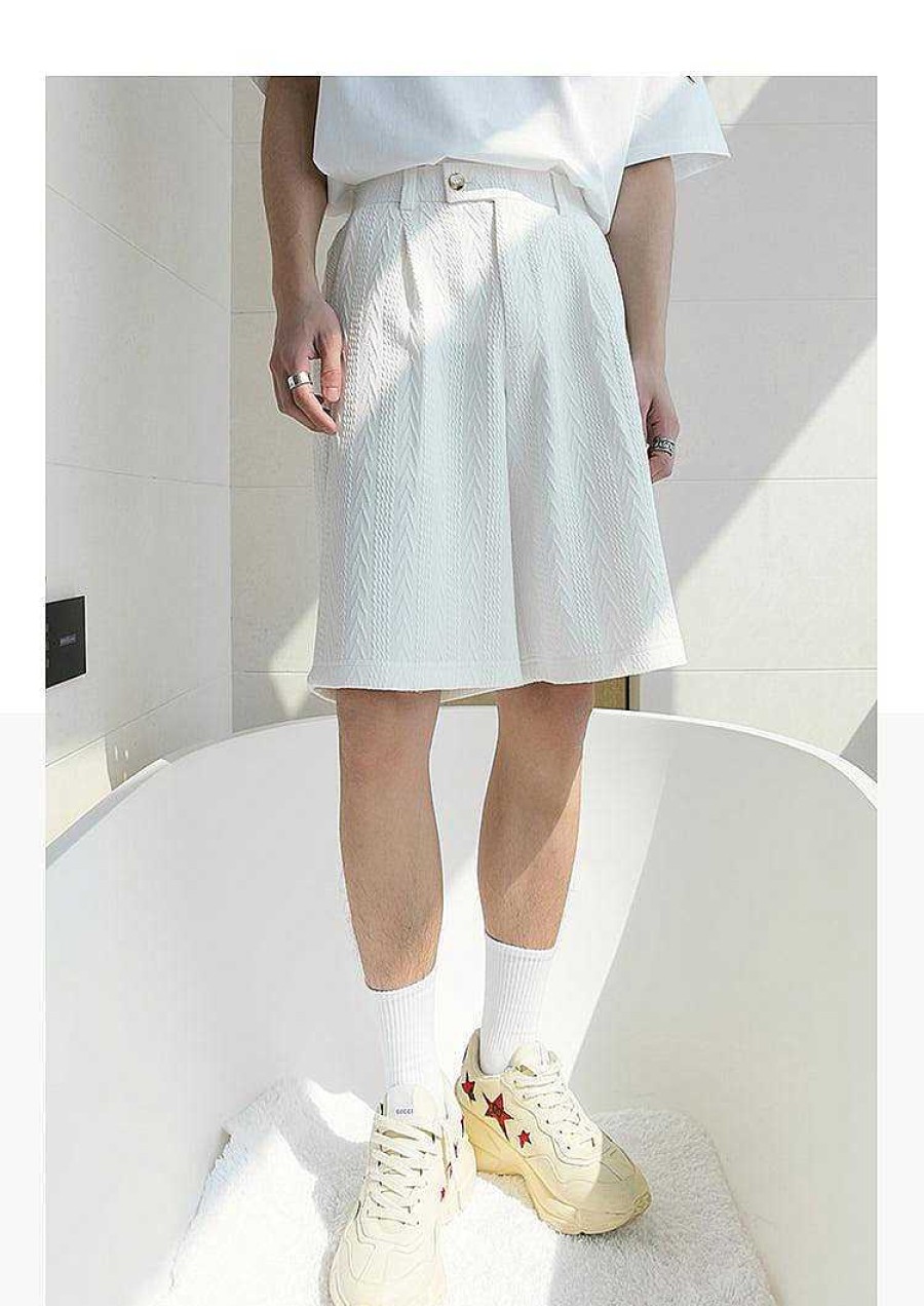 Clothing The Korean Fashion Shorts | Pleated Straight Shorts