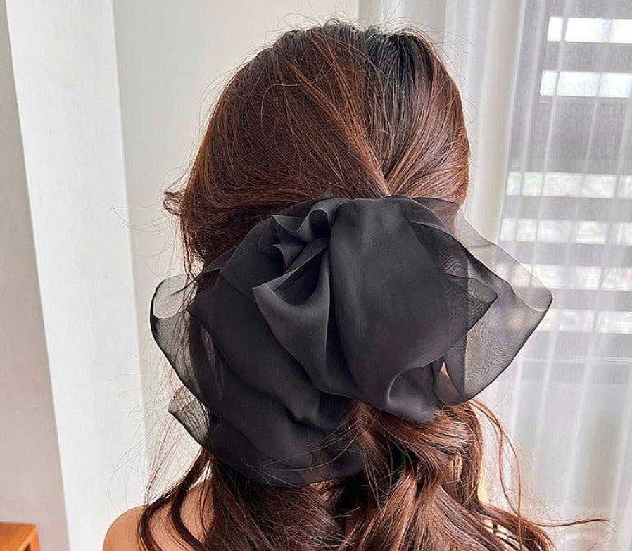 Women The Korean Fashion Hair Accessories | Big Bow Hairpin