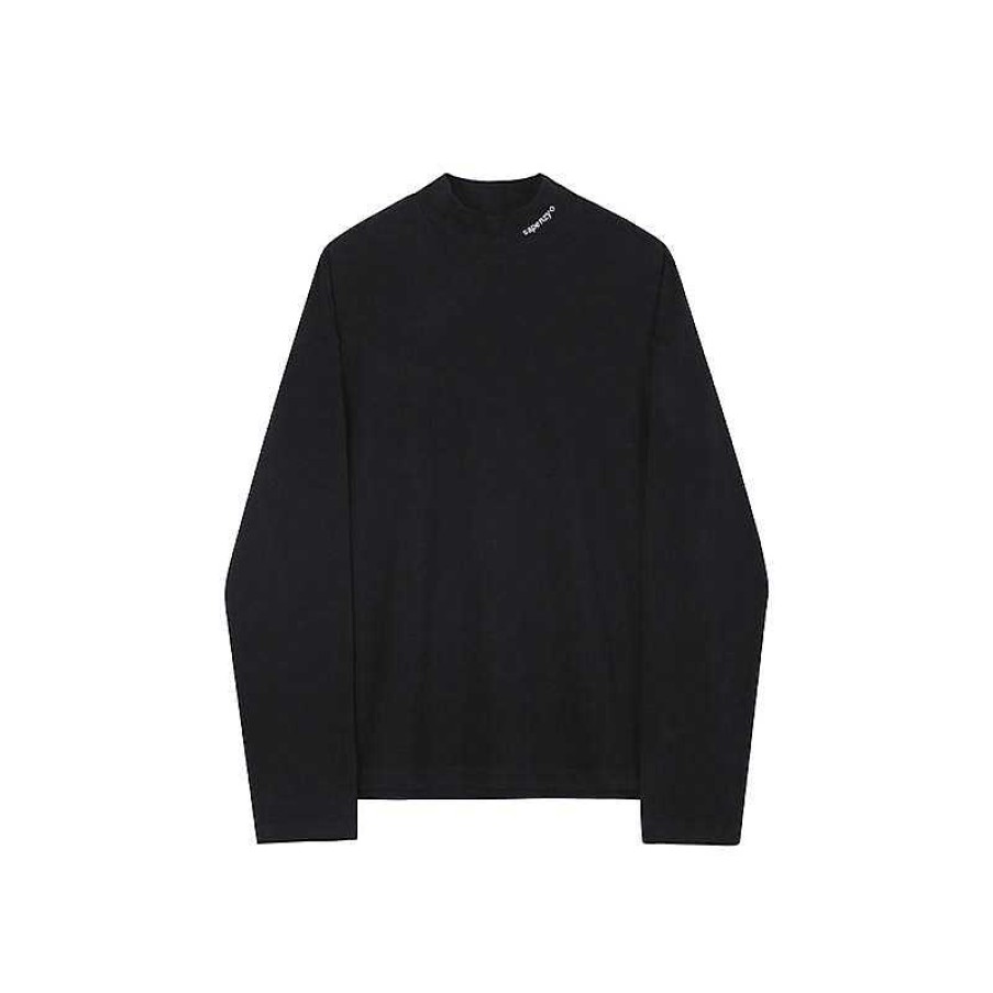 Clothing The Korean Fashion | High Neck Long-Sleeved Shirt