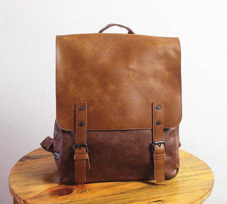 Accs & Bags & Shoes The Korean Fashion | Vintage Faux Leather Backpack