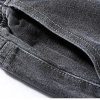 Clothing The Korean Fashion Jeans | Elastic Waist Washed Wide-Legged Straight Jeans