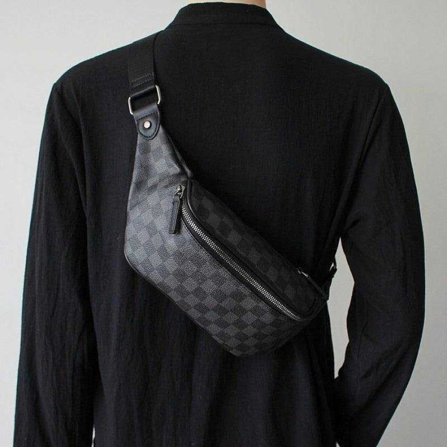 Accs & Bags & Shoes The Korean Fashion | Black Check Waist Bag