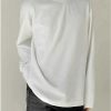 Clothing The Korean Fashion | Velvet Round Neck Long Sleeve T-Shirt