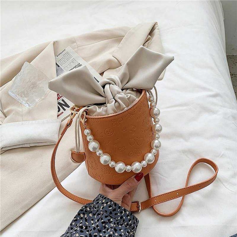 Women The Korean Fashion | Pearl Bucket Bag