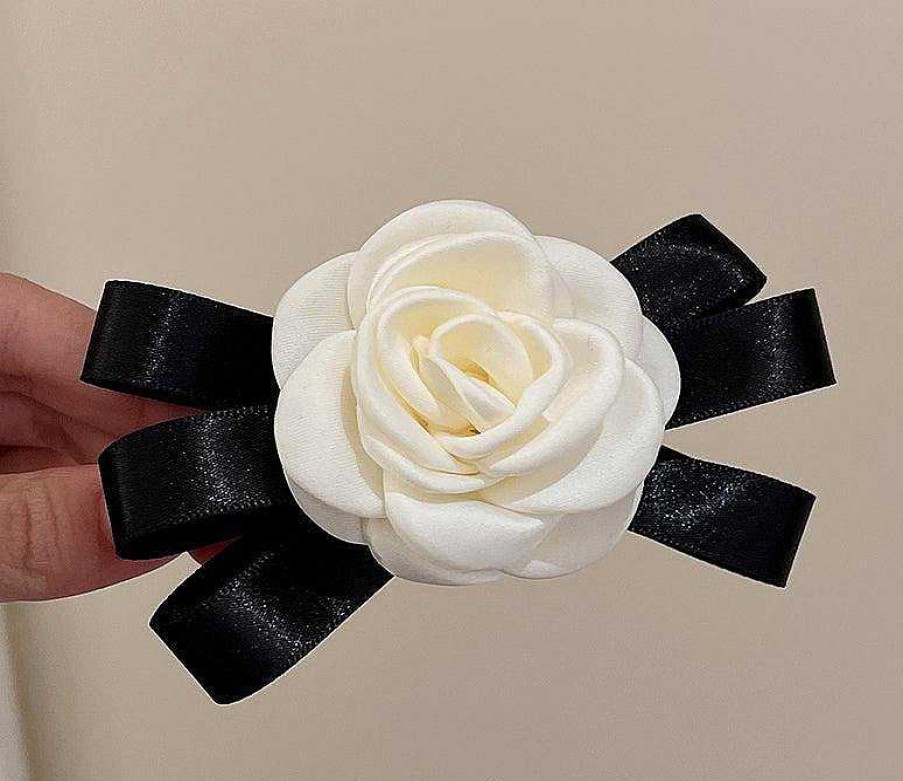 Women The Korean Fashion Hair Accessories | Camellia Hair Clip