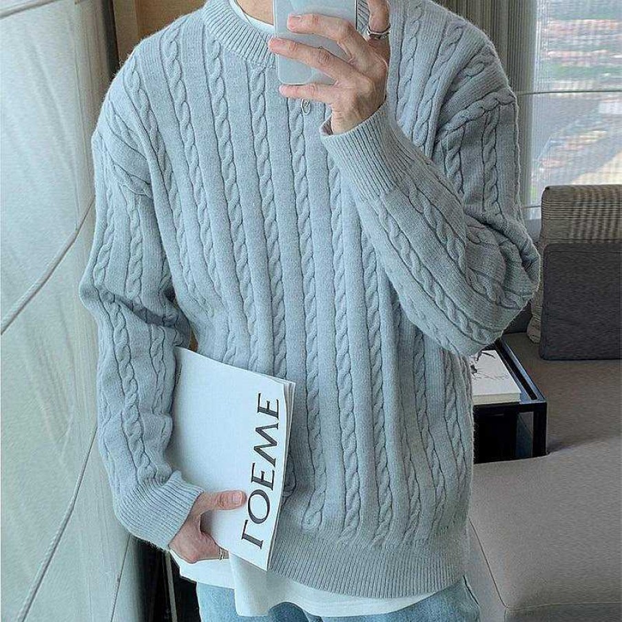 Clothing The Korean Fashion | Soft Round Neck Sweater