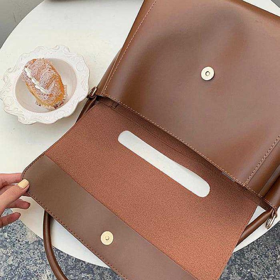 Women The Korean Fashion | Large-Capacity Leather Shoulder Bag