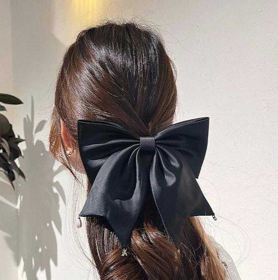 Women The Korean Fashion Hair Accessories | Bow-Knot Pearl Hair Clip