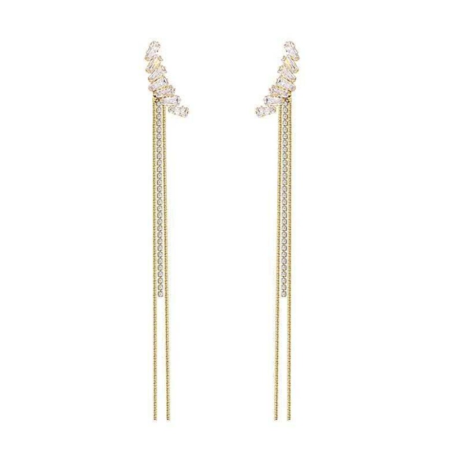 Women The Korean Fashion Earrings | Zircon Tassel Earrings