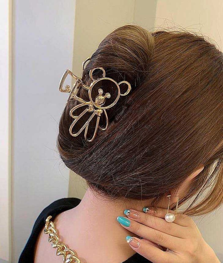 Women The Korean Fashion Hair Accessories | Bear Hair Clip