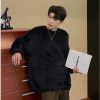 Clothing The Korean Fashion | Fuzzy Fleece Pullover Sweater