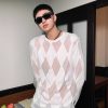 Clothing The Korean Fashion | Semi-Transparent Diamond-Shaped Shirt Pink