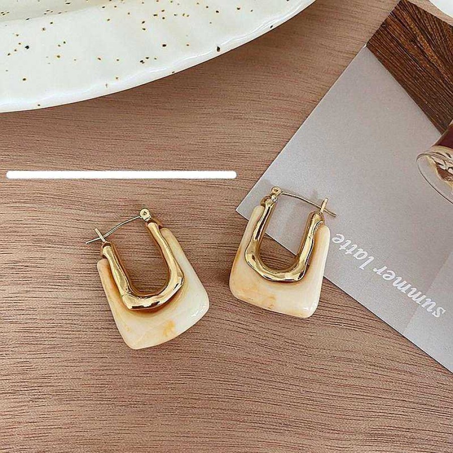 Women The Korean Fashion Earrings | U-Shaped Retro Earrings