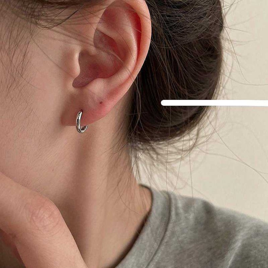 Women The Korean Fashion Earrings | Metal Hoop Earrings