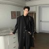 Clothing The Korean Fashion | Long Single-Breasted Trench Coat