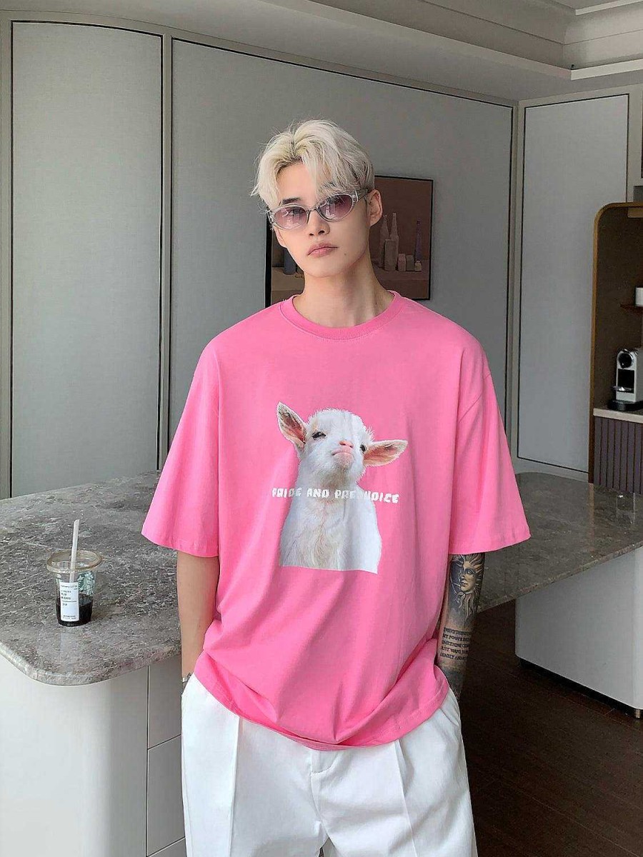 Clothing The Korean Fashion | Lamb Graphic T-Shirt