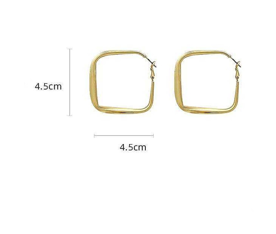 Women The Korean Fashion Earrings | Oversized Earrings Square