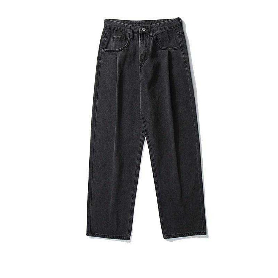 Clothing The Korean Fashion Jeans | Relaxed-Fit Straight-Leg Jeans