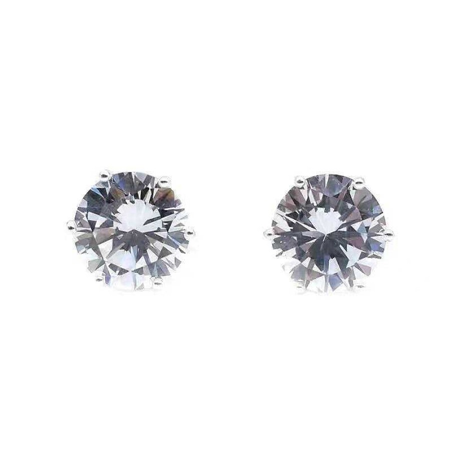 Accs & Bags & Shoes The Korean Fashion | White Diamond Stud Earrings An Earring