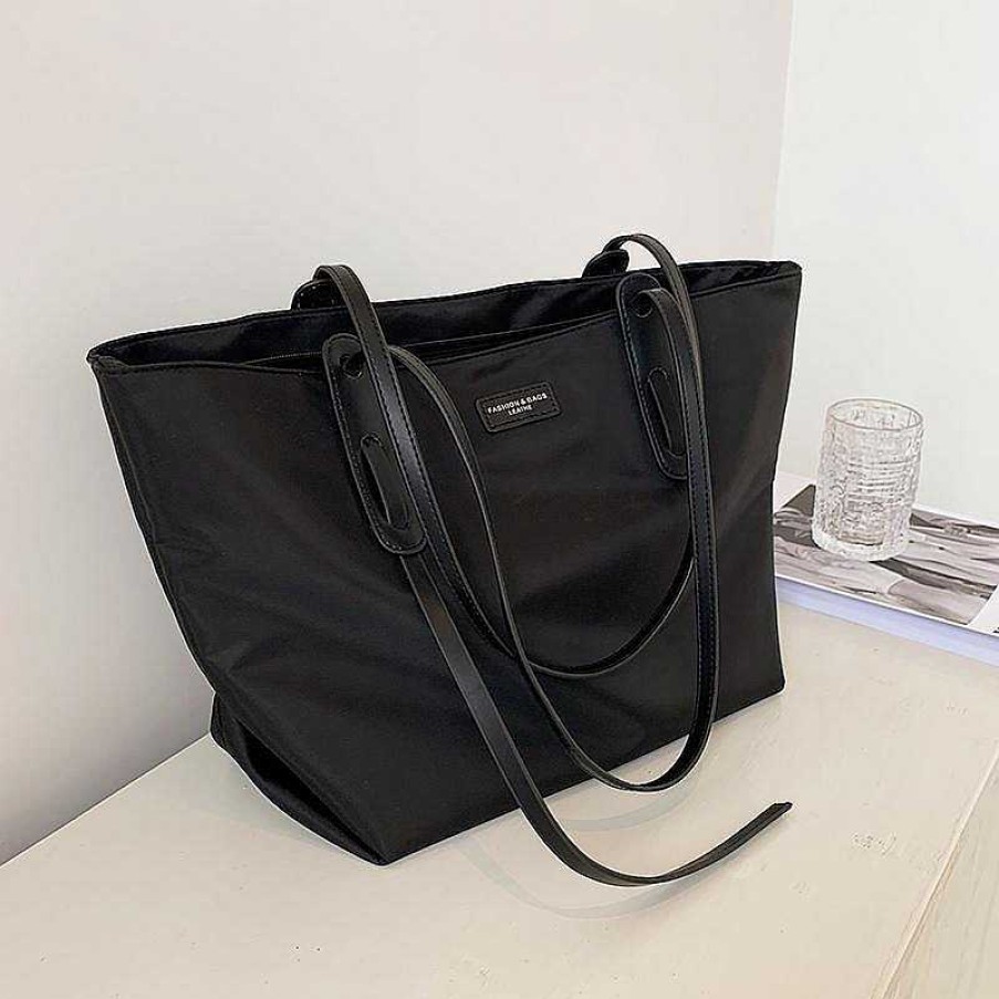 Women The Korean Fashion | Black Tote Bag