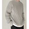 Clothing The Korean Fashion | Solid Color Casual Sweater